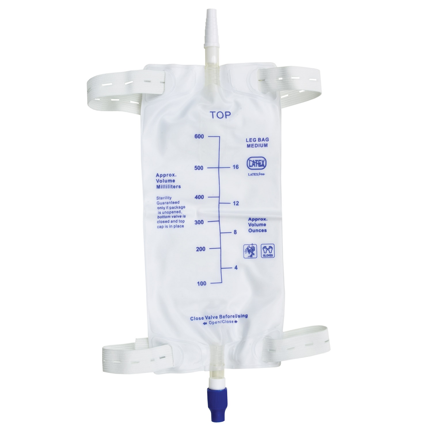 Worek do zbi&oacute;rki moczu mocowany do nogi