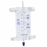 Worek do zbiórki moczu mocowany do nogi